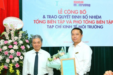 TW Hội Kinh tế Môi trường VN bổ nhiệm Tổng Biên tập, Phó Tổng biên tập Tạp chí Kinh tế Môi trường