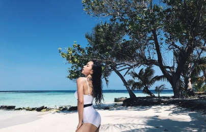 Chiêm ngưỡng Maldives đẹp như thiên đường qua chuyến đi của hotgirl Châu Bùi