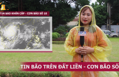 Bản tin đặc biệt: Cập nhật tình hình mới nhất cơn bão số 10 trên đất liền
