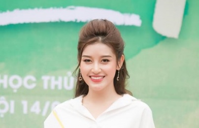 Cận kề Miss Grand 2017, Huyền My khoe thành tích luyện tập và khả năng nói tiếng Anh điêu luyện