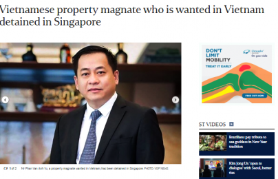 Người có tên Phan Van Anh Vu đang bị 'bắt' tại Singapore