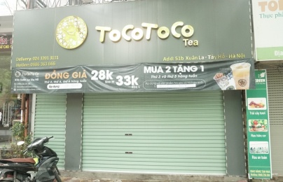 Đại lý trà sữa Tocotoco 51B Xuân La từng 'lén lút' nhập nguyên liệu từ bên ngoài
