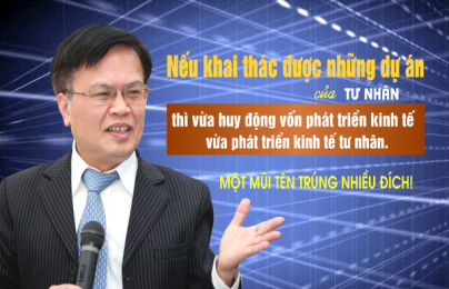 TS. Nguyễn Đình Cung: 'Khai thác dự án tư nhân, một mũi tên trúng nhiều đích'