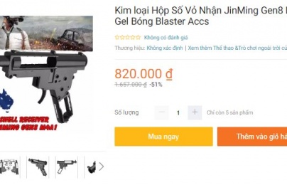 Rao bán súng bắn bi sắt, khí nén CO2 tràn ngập Lazada