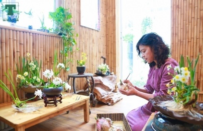 Thú chơi hoa thủy tiên ngày Tết