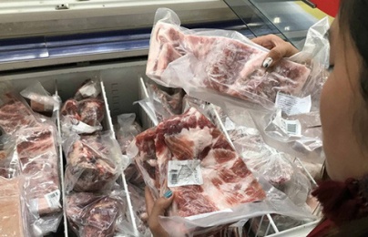 Lợn đông lạnh nhập khẩu tràn lan trên mạng