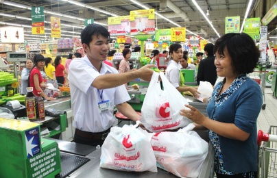 100% siêu thị, trung tâm thương mại không sử dụng túi nilon khó phân hủy