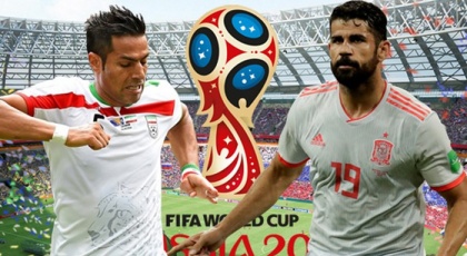Truyền hình trực tiếp World Cup 2018 trận Iran và Tây Ban Nha hãy chọn kênh có bản quyền