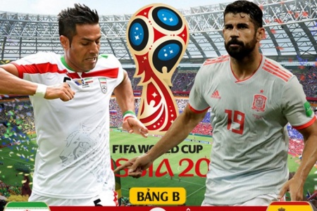 Truyền hình trực tiếp World Cup 2018 trận Iran và Tây Ban Nha hãy chọn kênh có bản quyền
