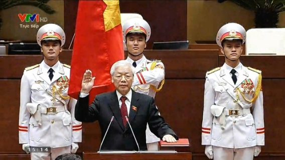 Chủ tịch nước Nguyễn Phú Trọng tuyên thệ nhậm chức