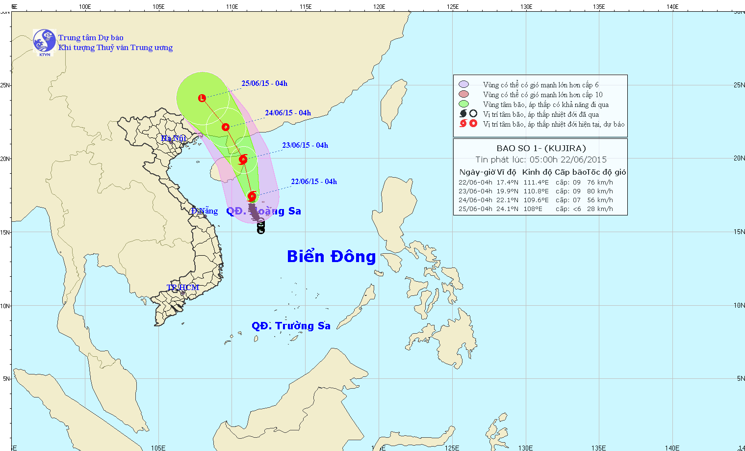 Bão số 1 tăng cấp, biển động mạnh
