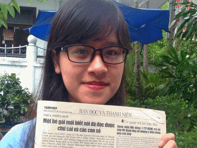 Câu chuyện cảm động về cô bé 14 tháng tuổi biết đọc