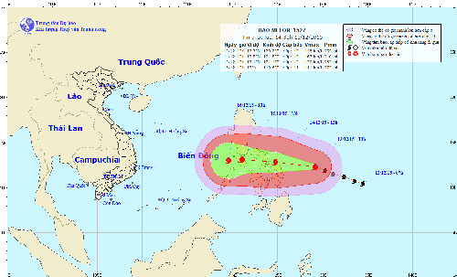 Dự báo thời tiết: Tin bão nguy hiểm ngoài biển Đông