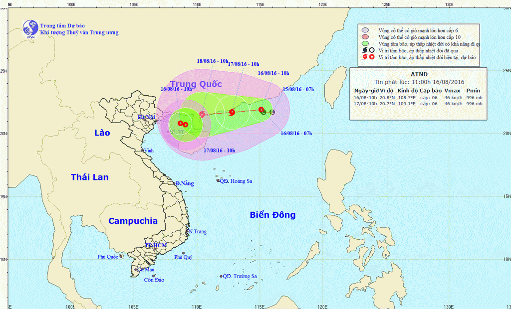 Chủ động đối phó với áp thấp nhiệt đới kép