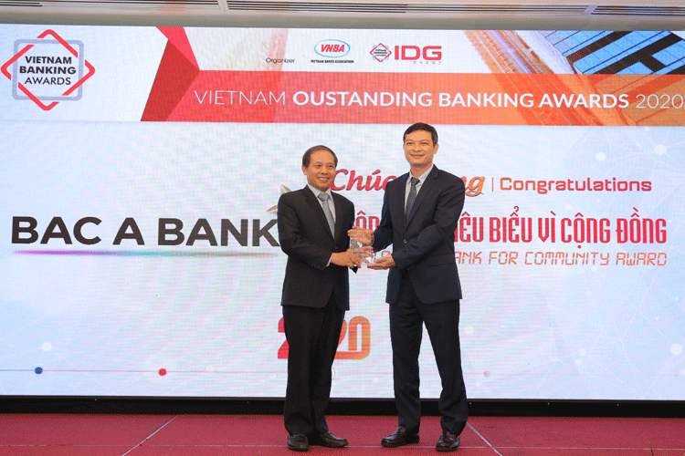 BAC A BANK - Ngân hàng tiêu biểu vì cộng đồng 2020