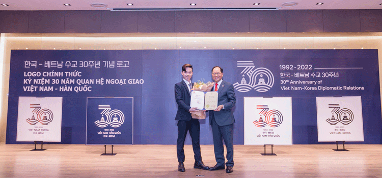 Đã lựa chọn được logo chính thức kỷ niệm 30 năm thiết lập quan hệ ngoại giao Việt Nam-Hàn Quốc năm 2022