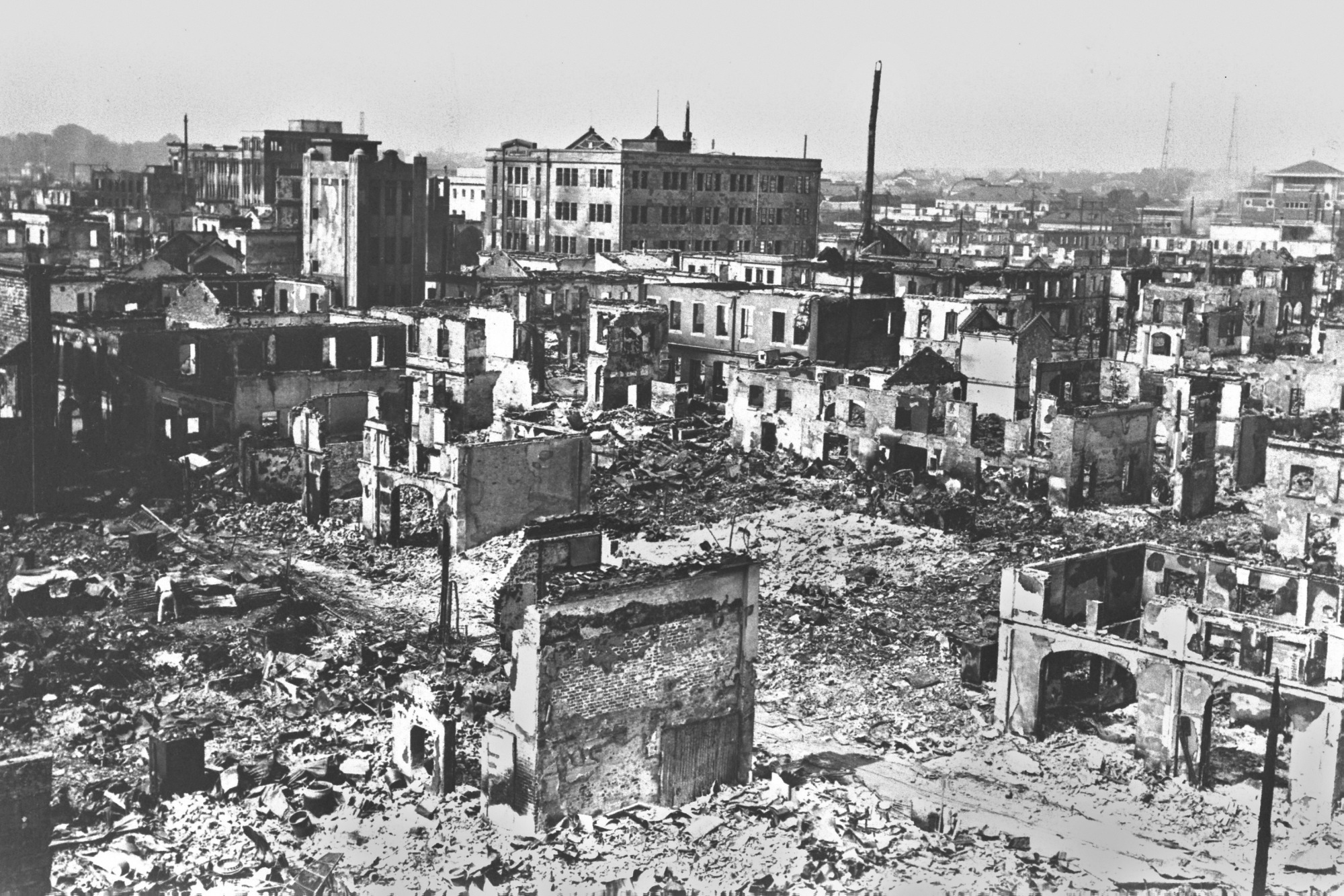 Trận động đất Kanto năm 1923 đã phát hủy nhiều nơi ở Tokyo. Ảnh: Getty Images