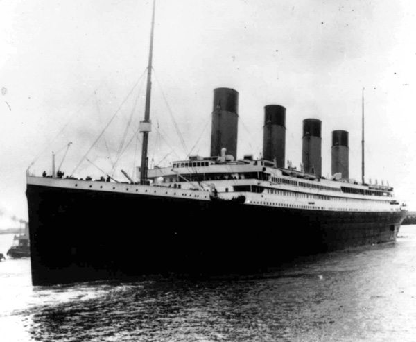 Con tàu Titanic bị chìm vào năm 1912 mang theo 1.500 hành khách cùng nó