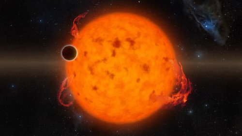  Ngoại hành tinh k2-33b rất gần với ngôi sao mẹ của nó. Ảnh: Dailymail