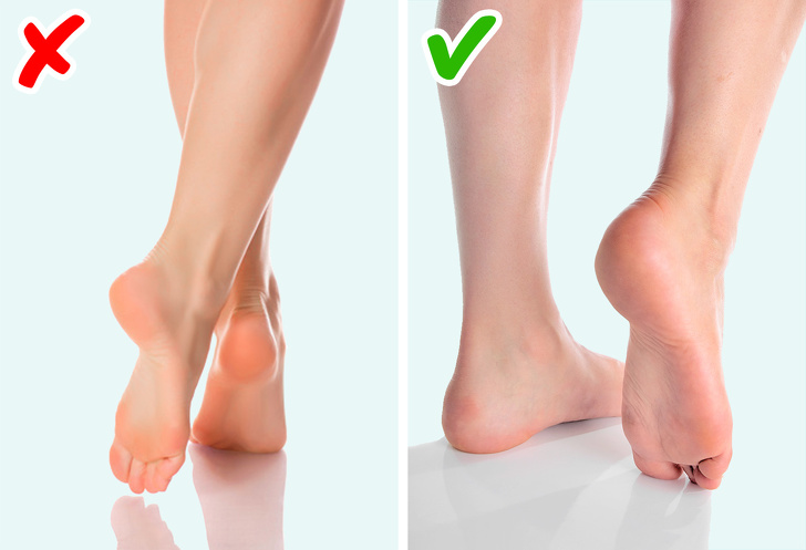 Dấu hiệu chân hồng và mỏng hơn bình thường có thể là dấu hiệu của bệnh tiểu đường. Ảnh: brightside 
