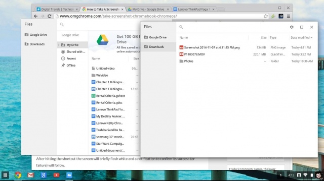 Hệ điều hành Chrome OS cung cấp khá ít tùy chọn thư mục lưu trữ