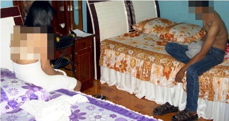 gái bán dâm bị bắt
