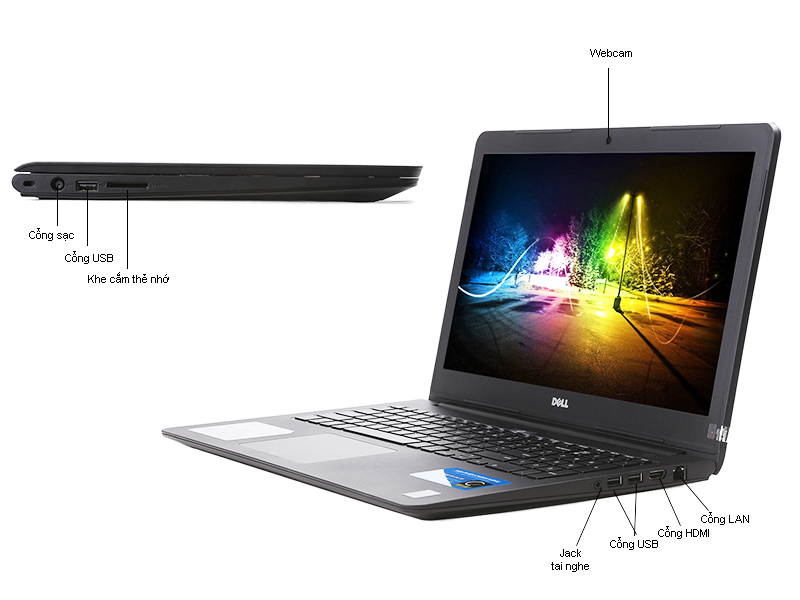 Laptop giá rẻ Dell rực rỡ trong từng hình ảnh