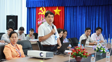 Ông Nguyễn Thành Hiển - Chi cục trưởng Chi cục Tiêu chuẩn Đo lường Chất lượng phát biểu khai mạc hội thảo