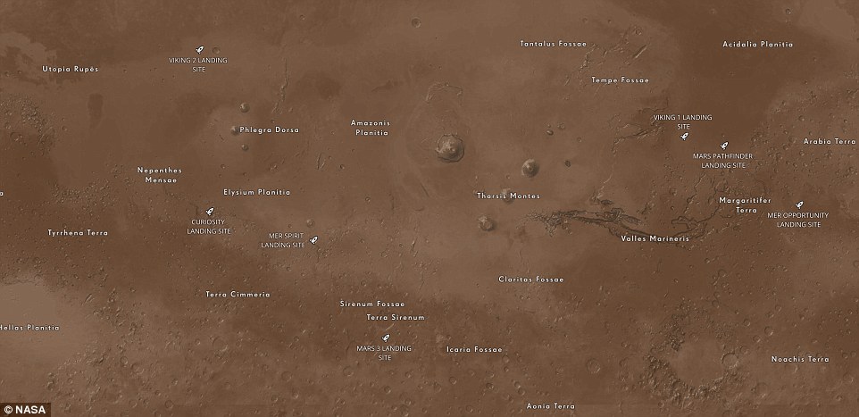 Tin khoa học mới nhất về bản đồ chi tiết bề mặt Sao Hỏa