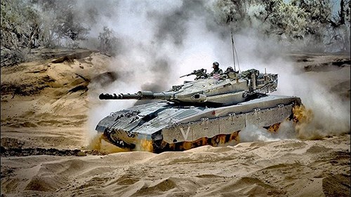Tăng chiến lược Merkava MK4 là một trong những vũ khí quân sự mạnh nhất của Israel