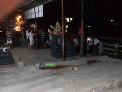 Hiện trường vụ án mạng giết người trong đêm 17/5 tại Phú Xuyên, Hà Nội