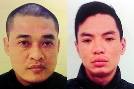 Hai đối tượng Đông và Dương trong vụ án mạng giết người trên phố Trần Đại Nghĩa (Hà Nội)