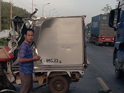 Hiện trường vụ tai nạn giao thông khiến tài xế chết kẹo trong cabin xe hơn 2 giờ ở Đồng Nai
