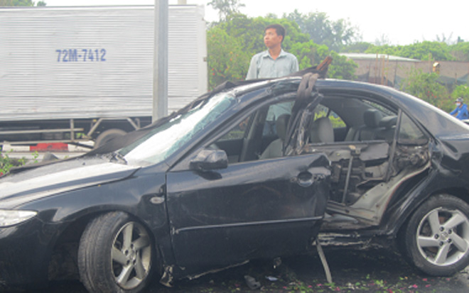 Hiện trường vụ tai nạn giao thông kinh hoàng trên đường Võ Nguyên Giáp