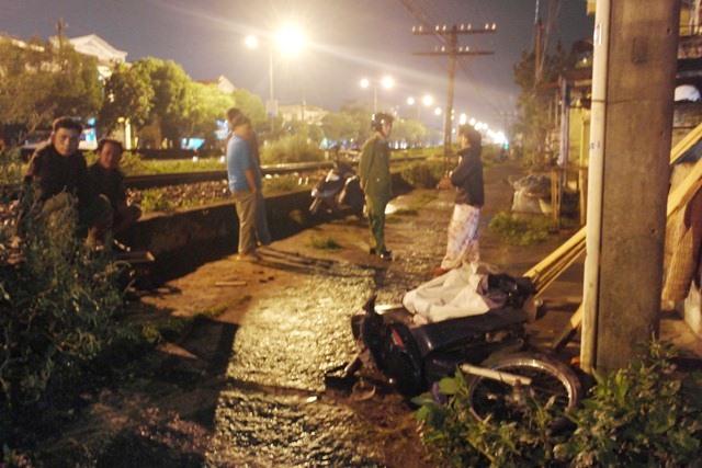 Hiện trường vụ tai nạn giao thông đường sắt ở Huế