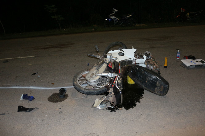 Hiện trường một vụ tai nạn giao thông xảy ra vào ngày 1/6 tại huyện Phú Quốc, Kiên Giang