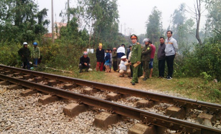 Hiện trường vụ tai nạn giao thông đường sắt khiến nam thanh niên tử vong tại chỗ