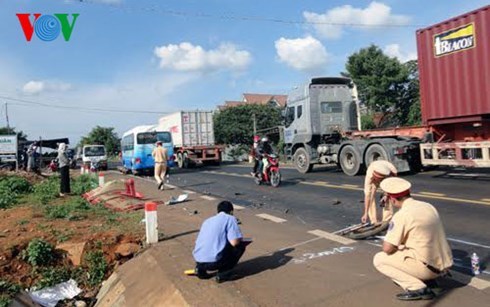 Hiện trường một vụ tai nạn giao thông