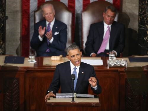 Lần đầu tiên trong nhiệm kỳ của mình, ông Barack Obama phát biểu trước một quốc hội do phe Cộng hòa kiểm soát