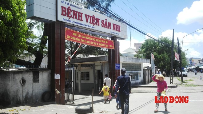 Bệnh viện Sản Nhi tỉnh Cà Mau nơi bé 15 tháng tuổi được chuyển từ BVĐK Hoàn Mỹ Minh Hải sang điều trị đã tử vong