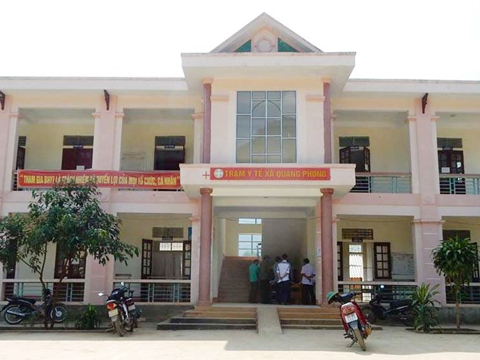 Trạm y tế xã Quang Phong, nơi xảy ra vụ việc trẻ tử vong sau tiêm phòng đang gây xôn xao dư luận