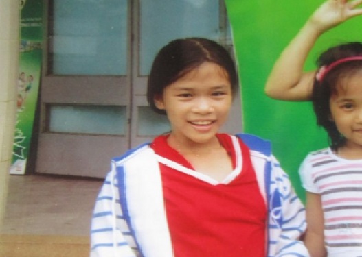 Ảnh chụp bé gái mất tích Nguyễn Thị Cúc (13 tuổi) do gia đình cung cấp