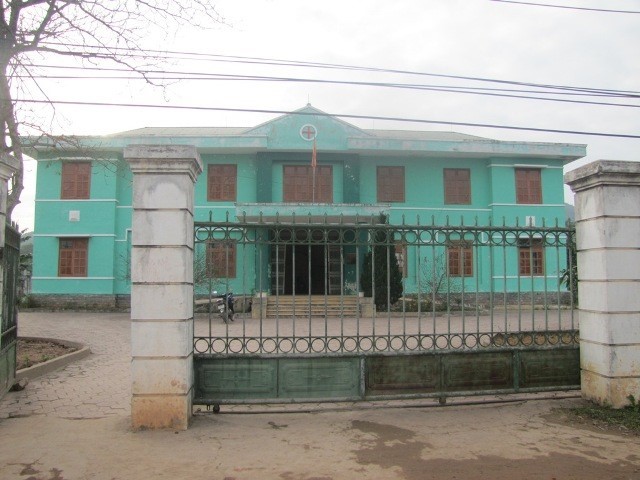 Trạm Y tế xã Mỹ Lộc, nơi xảy ra sự việc y sĩ bỏ trực giữa lúc bé trai 2 tuổi cần cấp cứu