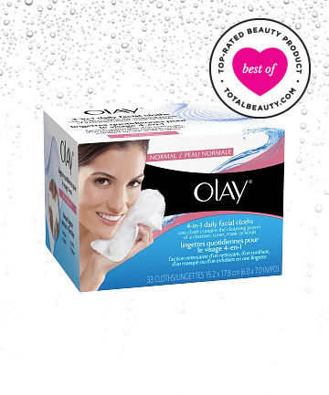 Olay 4-in-1 Daily Facial Cloths giúp tẩy tế bào chết, se khít lỗ chân lông và dưỡng chất giúp sáng da, cân bằng độ ẩm