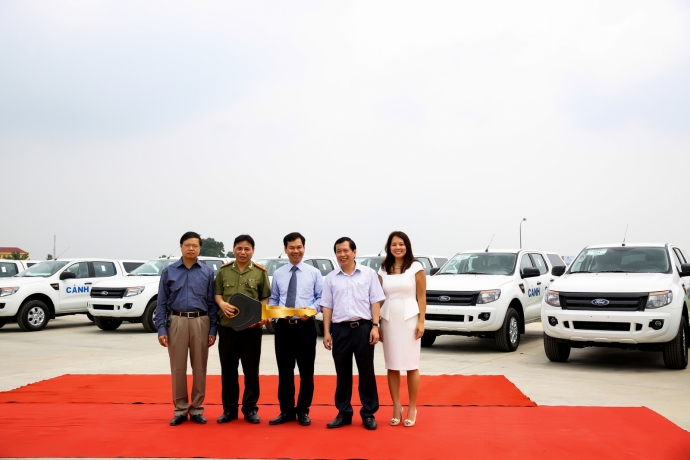 Bộ Công an đã tiếp nhận 75 chiếc Ford Ranger từ công ty Ford Việt Nam