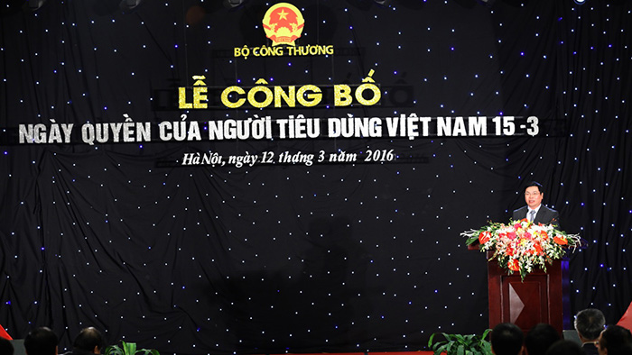 Ngày quyền của người tiêu dùng Việt Nam 15 tháng 3 năm 2016