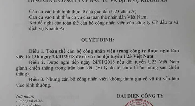 nhan-vien-khong-tham-gia-co-vu-u23-viet-nam-se-bi-phat-mot-ngay-luong