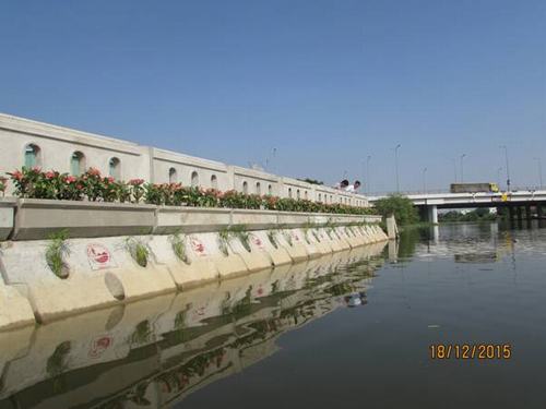 Cấu kiện Kè lắp ghép của Busadco trên bờ kênh Tham Lương – Bến Cát – Nước Lên, TPHCM