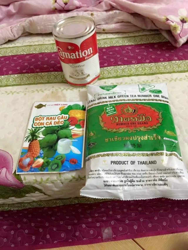 Nguyên liệu trong cách làm trà sữa Thái