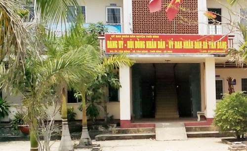 Trụ sở UBND xã Tân Bằng, nơi xảy ra vụ việc cán bộ xã trộm tiền đồng nghiệp rồi giấu vào quần lót